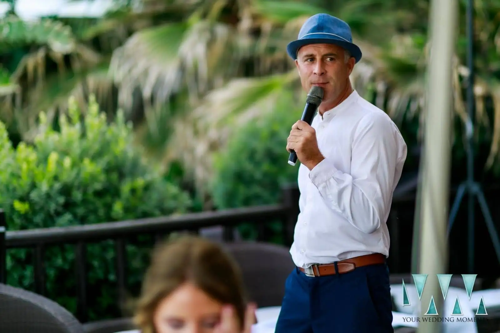 Ian Preston performing live vocals on the Costa del Sol
