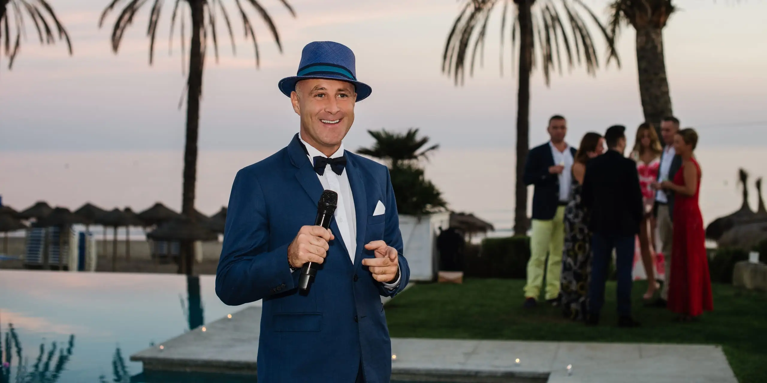 Ian Preston performing live vocals on the Costa del Sol